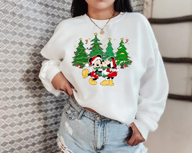 Mickey and Minnie Sweatshirt, Walt Disney World Christmas Sweatshirt, Disneyworld Christmas Shirt, Disneyland Christmas Sweatshirt