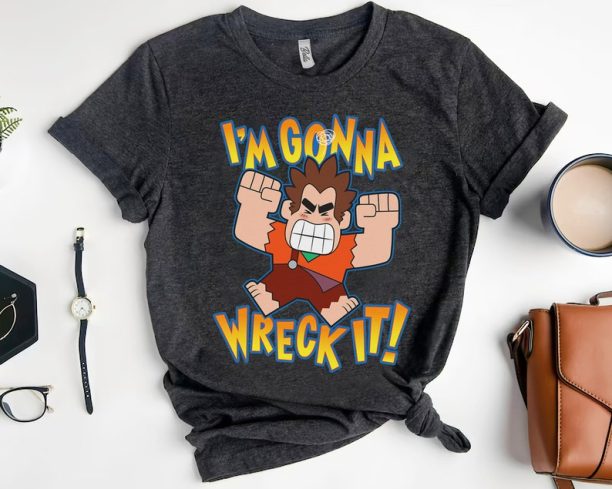 Disney Ralph Breaks The Internet I'm Gonna Wreck It T-shirt, Magic Kingdom Trip Unisex T-shirt Family Birthday Gift Adult Kid Toddler Tee