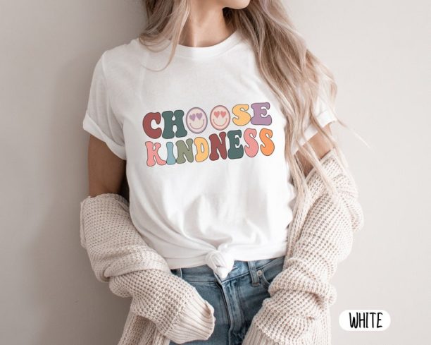 Choose Kindness shirt, Retro Teacher T-shirt, Cute Teacher shirt