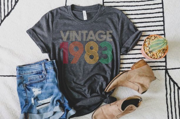 1983 Vintage Shirt, 1983 Birthday Shirt, 40th Birthday Gift