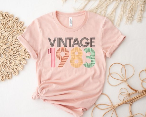 1983 Vintage Shirt, 1983 Birthday Shirt, 40th Birthday Gift