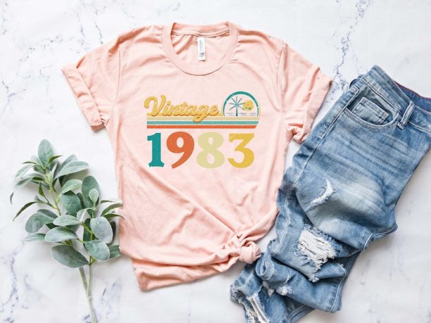 1983 Vintage Shirt, 1983 Birthday Shirt, 40th Birthday Gift