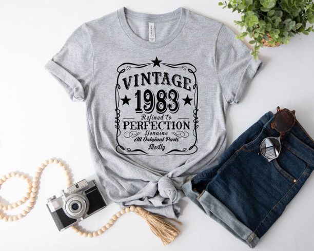 40th Birthday Shirt, Vintage 1983 Shirt, Retro 40th Birthday Tee