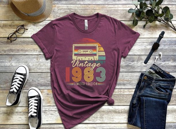 1983 Vintage Shirt, 1983 Birthday Shirt, 40th Birthday Gift