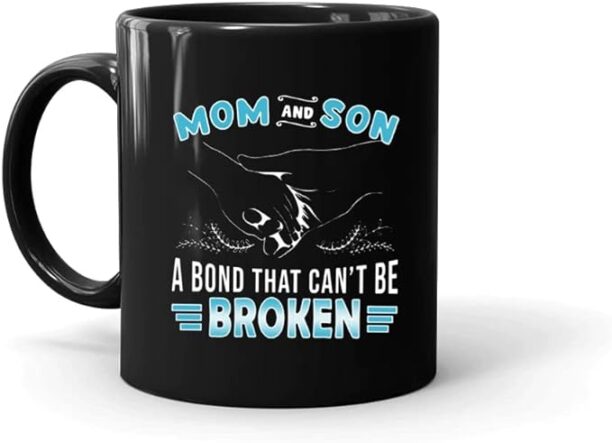 Personalized To My Son Coffee Mug From Mom Dad Parents Mom And Son A Bond That Can't Be Broken Custom Name Gifts For Son