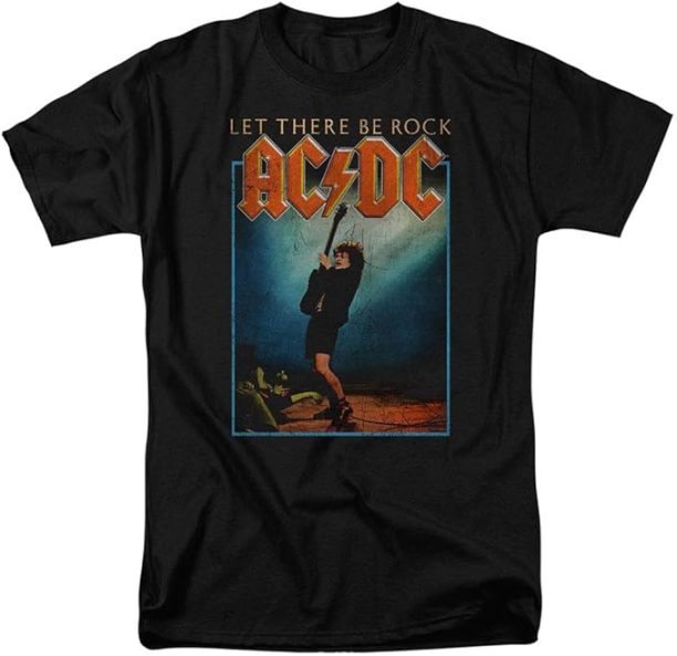 ACDC Let There Be Rock Album T Shirt & Stickers