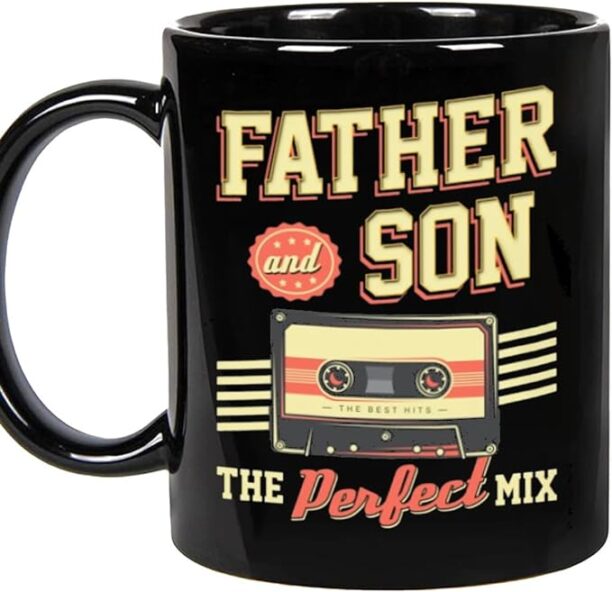 Personalized To My Son Coffee Mug From Mom Dad Parents Father And Son Mix Old Radio Vintage Custom Name Gifts For Son 11