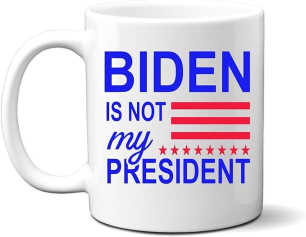 Ink Trendz Biden is Not My President Mug Coffee Cup Republic Conservatives Election Result 11oz Political Satire | RWB |