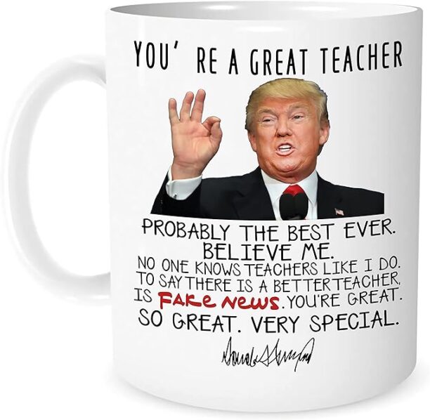 DealDEKO You're Great Teacher graduation gift Trump Mug, Great Teacher Trump Coffee Mug Teacher's Day Gifts for Teacher