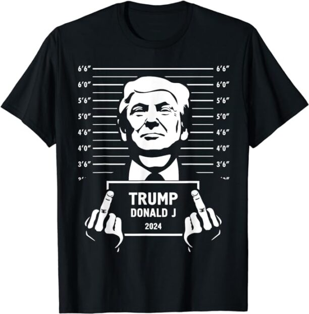 Trump 2024 Mugshot Style Poster T-Shirt