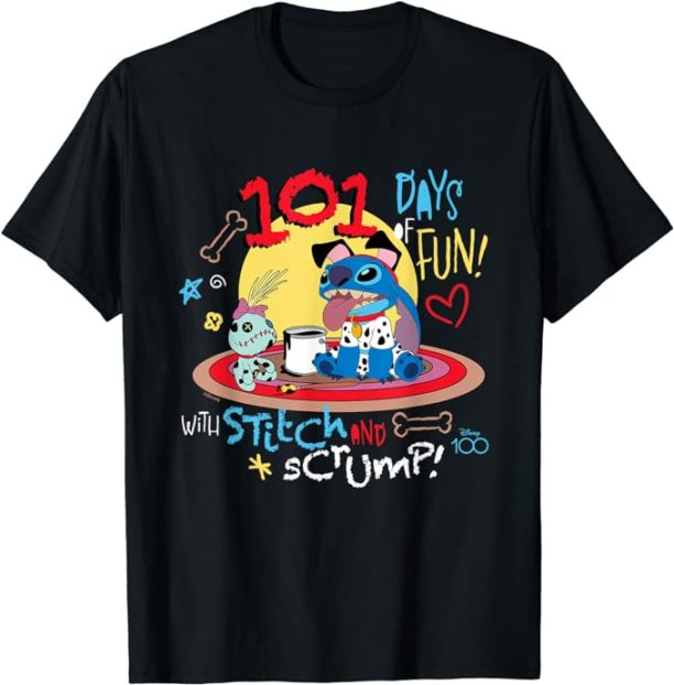 Disney 100 - 101 Days Of Fun Stitch T-Shirt