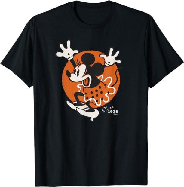 Disney 100 Minnie Mouse Excited Since 1928 Vintage D100 T-Shirt