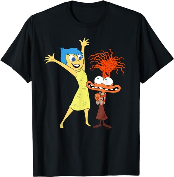 Disney and Pixar’s Inside Out 2 Toony Colors Joy & Anxiety T-Shirt