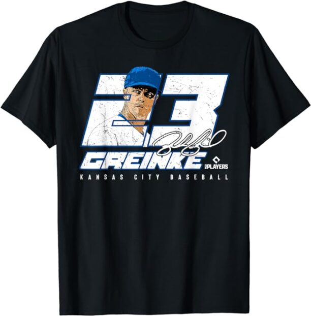 Silhouette Zack Greinke Kansas City MLBPA T-Shirt