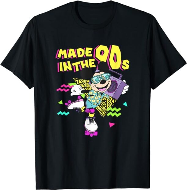 Disney Mickey & Friends Retro Vintage Made In The 90's Skate T-Shirt