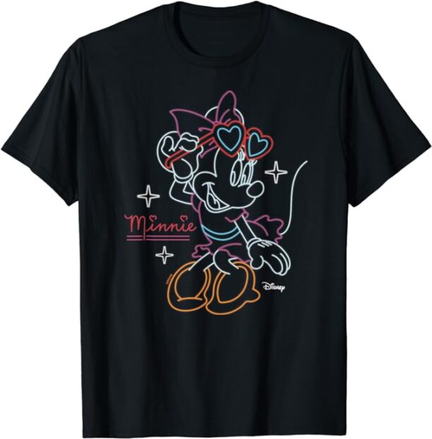 Minnie - Minnie Neon Pose T-Shirt