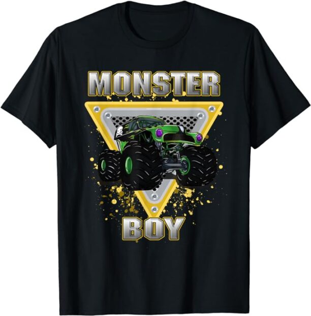 Monster Truck Boy T-Shirt