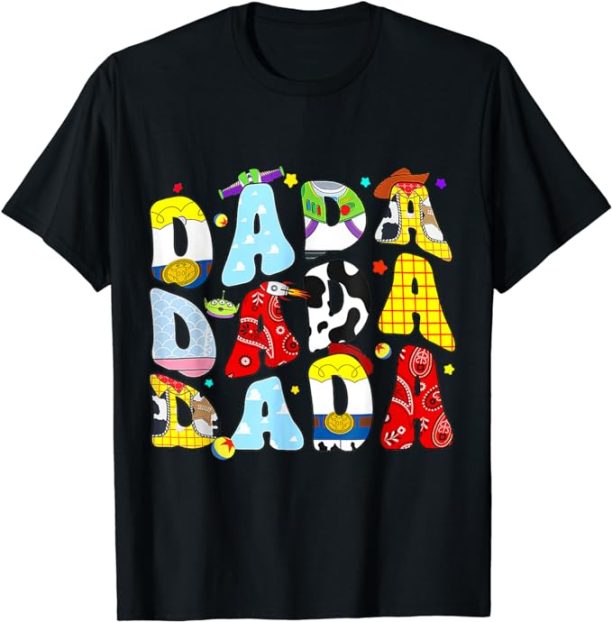 Toy Funny Story Dada Boy Dad Fathers Day Tee For Mens T-Shirt