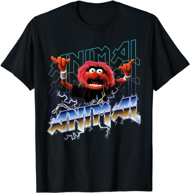 Disney The Muppets Animal Vintage Rock Metal Poster T-Shirt