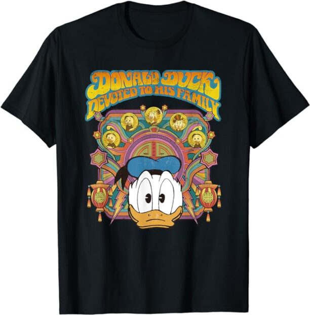 Disney DuckTales Donald Duck Devoted to His Family Retro T-Shirt