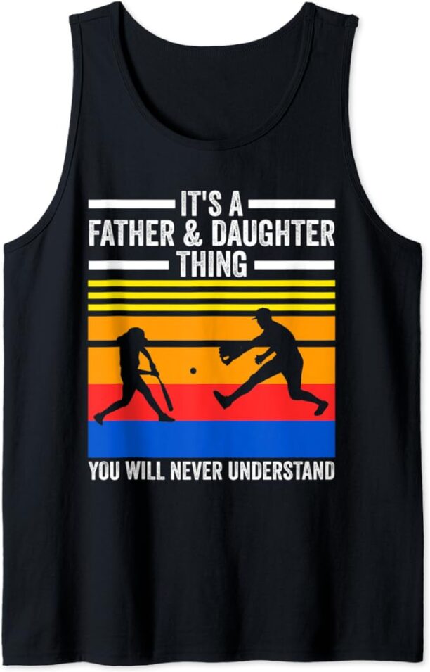 Father & Daughter thing Softball Father Daughter Tank Top