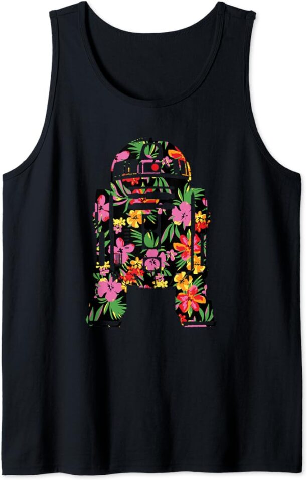 Star Wars Tropical R2-D2 Floral Print Tank Top