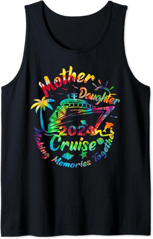 Cruise Mother Daughter Trip 2024 Funny Mom Daughter Vacation Tank Top