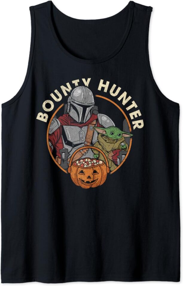 Star Wars The Mandalorian Halloween Candy Bounty Hunter Tank Top