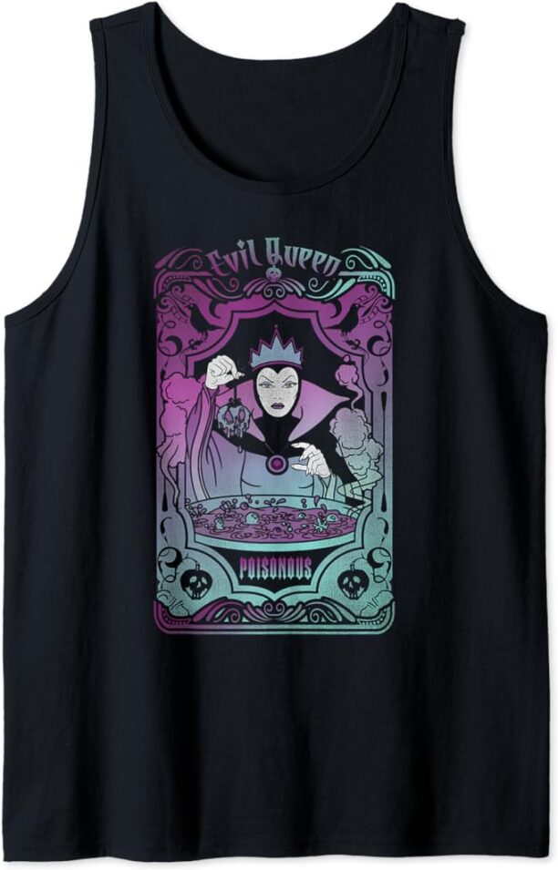 Disney Villains Snow White Evil Queen Tarot Card Tank Top