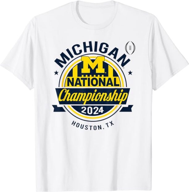 Michigan Wolverines 2024 CFP National Championship Logo T-Shirt