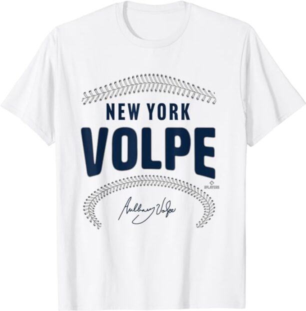 Anthony Volpe New York Baseball Name & Number (Front & Back) T-Shirt