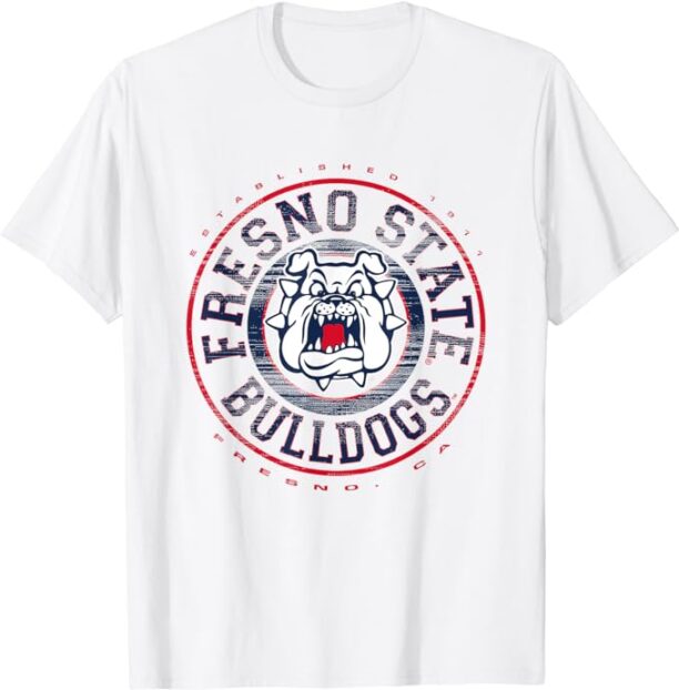 Fresno State Bulldogs Showtime White Officially Licensed T-Shirt