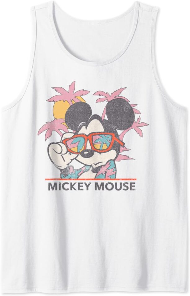 Disney Mickey And Friends Mickey Mouse Tropical Portrait Tank Top