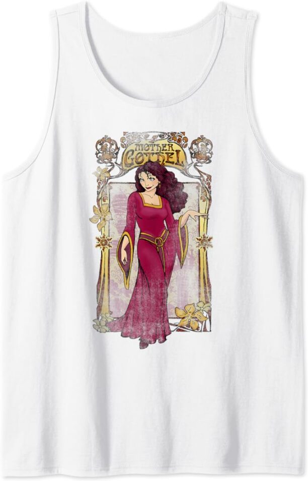 Disney Tangled Mother Gothel Sketch Portrait Tank Top