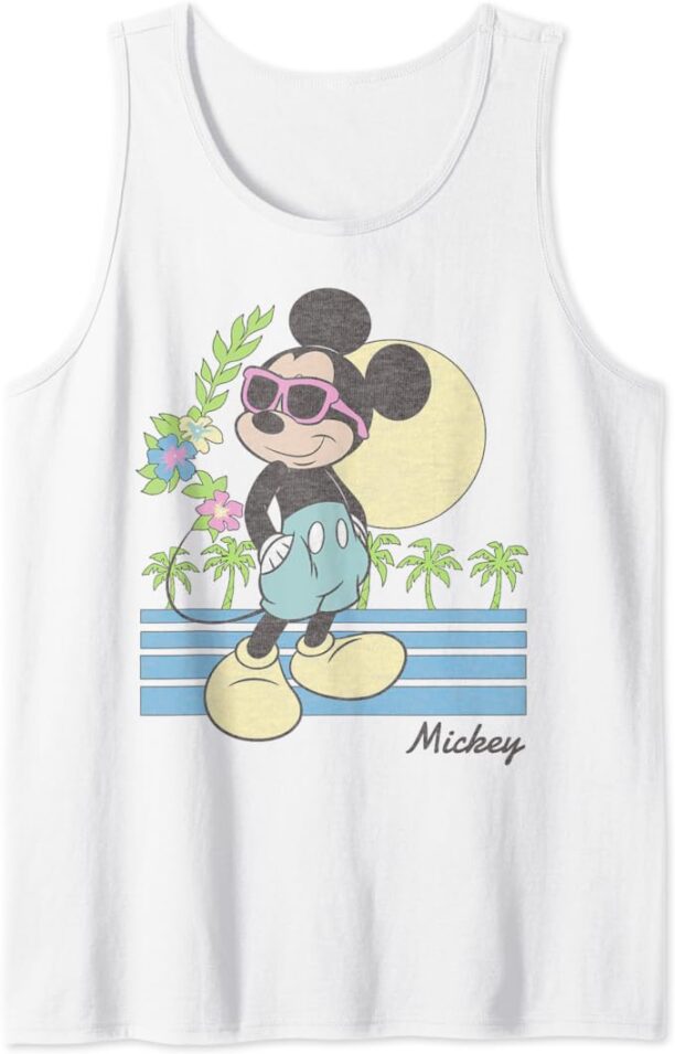 Disney Mickey And Friends Mickey Retro Beach Tank Top