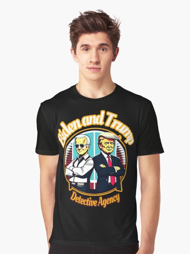 Biden and Trump detective agency Graphic T-Shirt