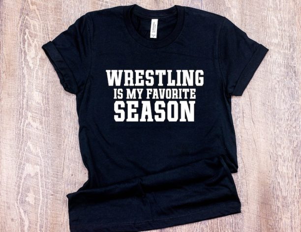 Wrestling Mom Dad Shirt Wrestling is My Favorite Season #wrestlingmom Shirt T-Shirt T Shirt Tee Sports Wrestling Mom