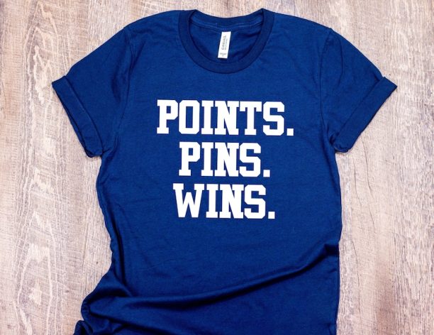 Points. Pins. Wins. Wrestling Shirt Unisex T-Shirt T Shirt Tee Fun Minimalist Sports Wrestling Mom Parent