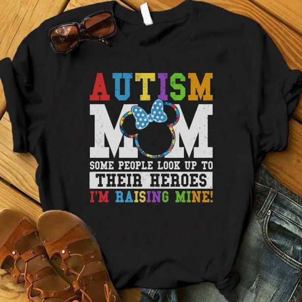 Minnie Mouse Autism Mom Awareness Shirt, Disney Autism Mom Shirt, Proud Autism Mom, Tee For Autism Mom Who Loves Disney