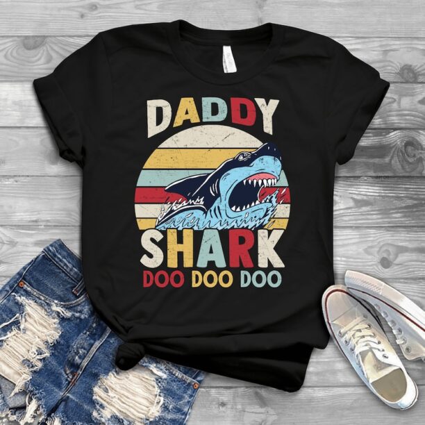 Daddy Shark Doo Doo Doo - Father's Day Shirts Men, Birthday T Shirts, Summer Tops, Beach T Shirts