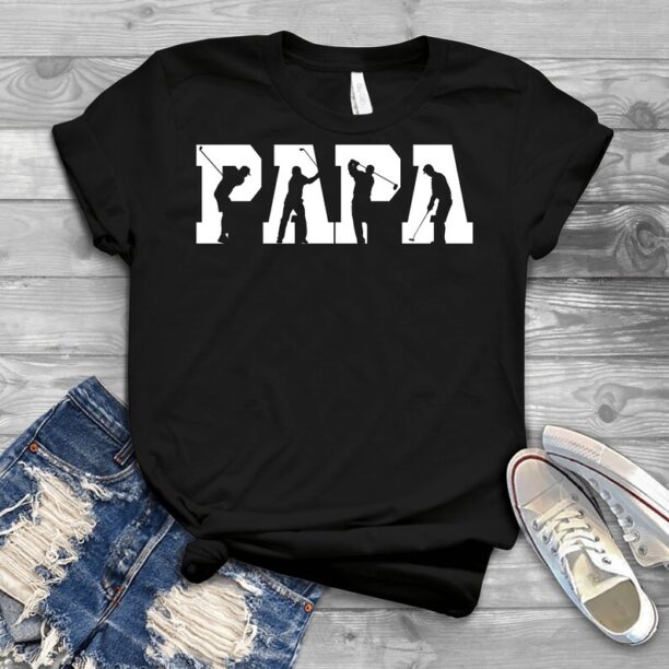 Retro Golfing Papa Golf - Father's Day Shirts Men, Birthday T Shirts, Summer Tops, Beach T Shirts