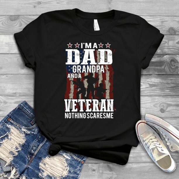 I'm A Dad Grandpa Veteran - Father's Day Shirts Men, Birthday T Shirts, Summer Tops, Beach T Shirts