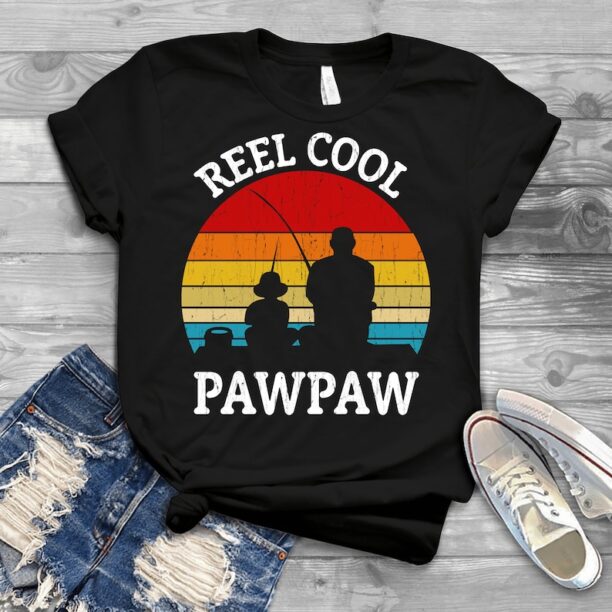 Reel Cool Pawpaw Shirt Funny Fishing Fathers Day TShirt Gift - Father's Day Shirts Men, Birthday T Shirts, Summer Tops