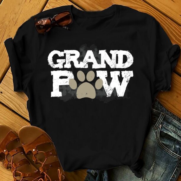 Grandpaw - Father's Day Shirts Men, Birthday T Shirts, Summer Tops, Beach T Shirts