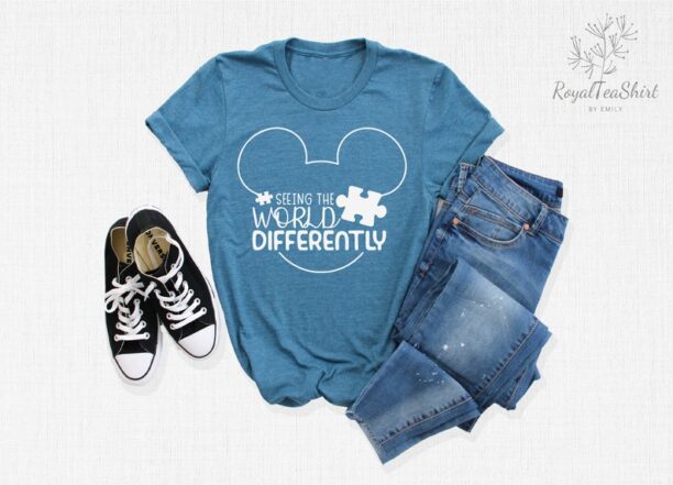 Autism Seeing The World Differently Shirt, Disney Autism Awareness Shirt, Disney Autism Month Shirt