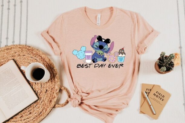 Best Day Ever Stitch & Baby Yoda Snacks Shirt- Disneyworld Family Shirts , Disneyland Shirts, Kids Disneyworld Shirts