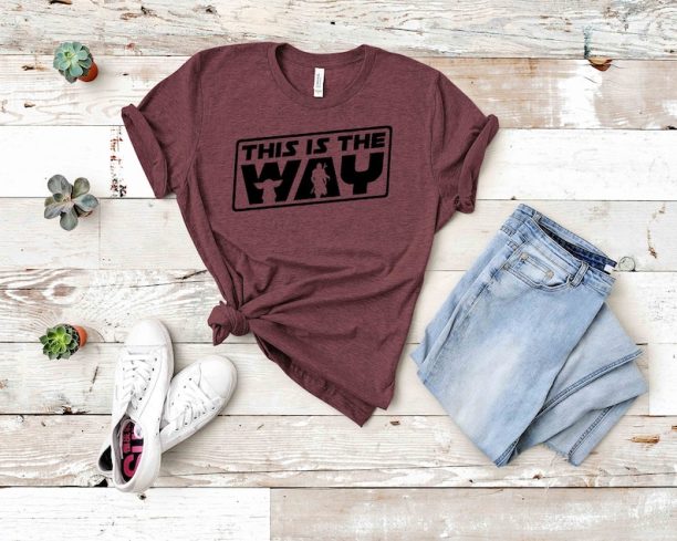 Disney STAR WARS Mandalorian This Is he Way t-shirt, Disney Family and couple tshirt