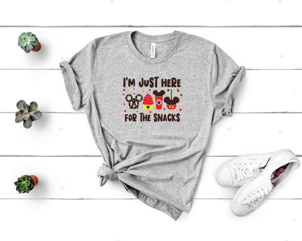 Disney I'm Here For The Snacks Shirt, Disney Vacation Shirt, Disney Family Shirt