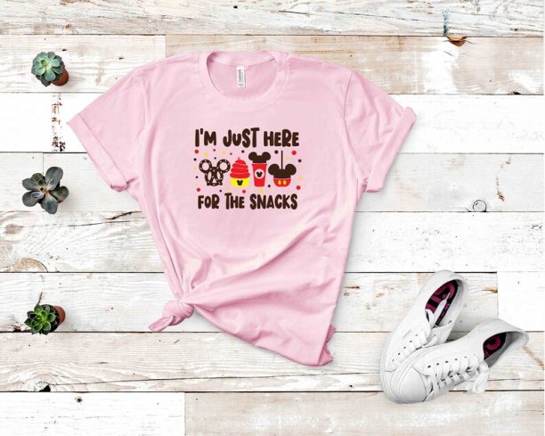 Disney I'm Here For The Snacks Shirt, Disney Vacation Shirt, Disney Family Shirt