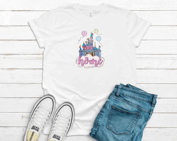 Home retro castle T-shirt, Mickey Shirt, Funny Disney Saying Shirt, Funny Disney Trip Tee